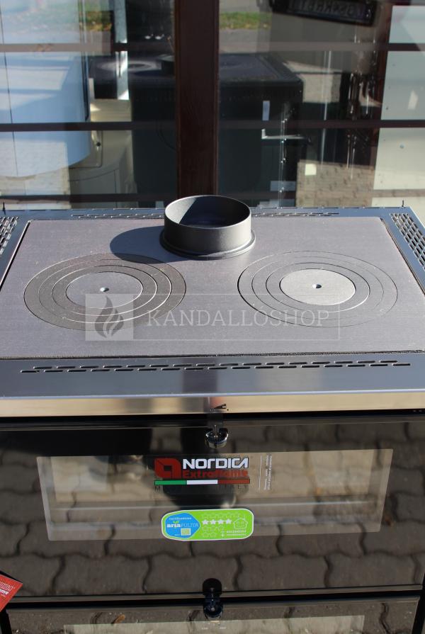 La Nordica Verona XXL kandallókályha öntöttvas főzőlappal és sütővel a tűztér alatt kandalloshop