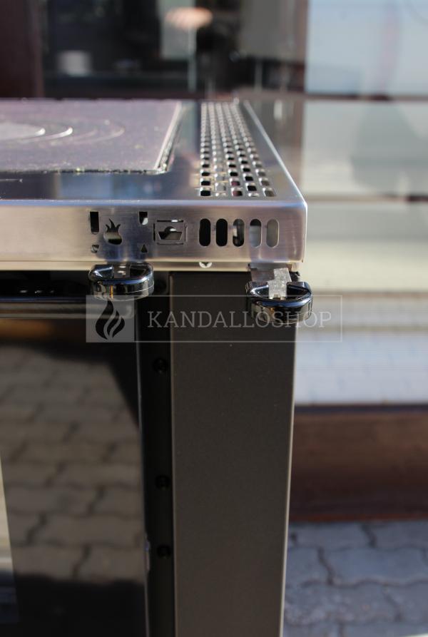 La Nordica Verona XXL kandallókályha öntöttvas főzőlappal és sütővel a tűztér alatt kandalloshop