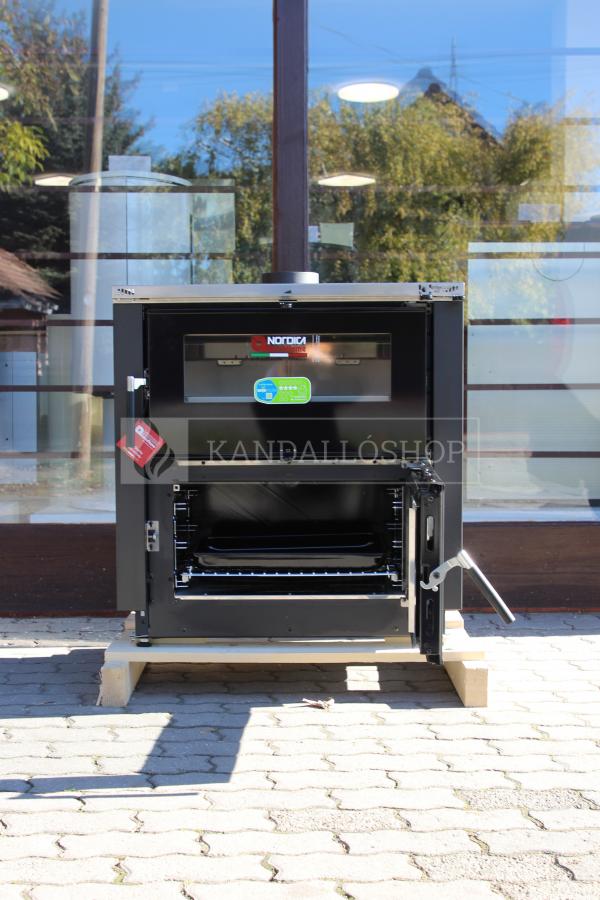 La Nordica Verona XXL kandallókályha öntöttvas főzőlappal és sütővel a tűztér alatt kandalloshop