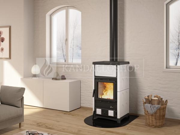 La Nordica Concita légfűtéses kandallókályha majolika burkolattal kandalloshop