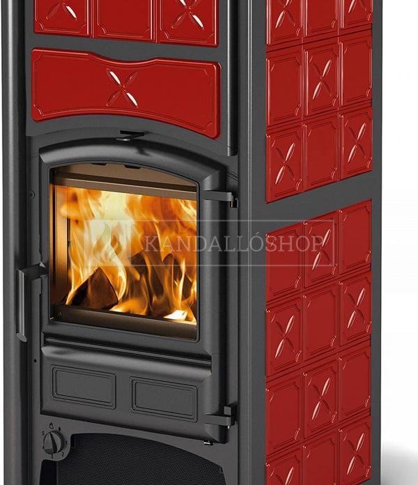 La Nordica Loriet S D.S.A vízteres kandallókályha majolika burkolattal kandalloshop