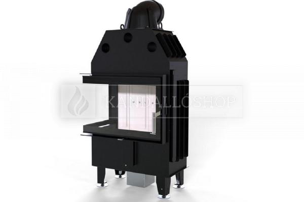 Defro Home Intra SM BL MINI légfűtéses sarki üvegű andallóbetét kandalloshop