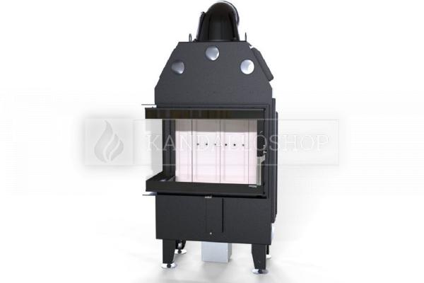 Defro Home Intra SM BL MINI légfűtéses sarki üvegű andallóbetét kandalloshop