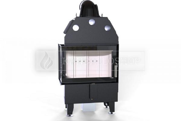 Defro Home Intra SM BL MINI légfűtéses sarki üvegű andallóbetét kandalloshop