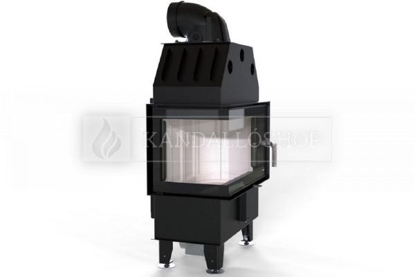 Defro Home Intra SM BL MINI légfűtéses sarki üvegű andallóbetét kandalloshop