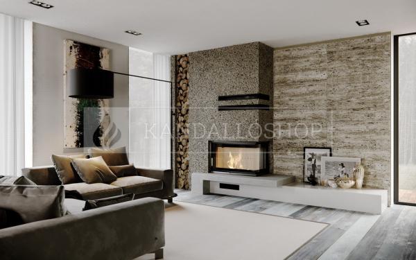 Defro Home Intra SM BP MINI légfűtéses sarki üvegű kandallóbetét kandalloshop