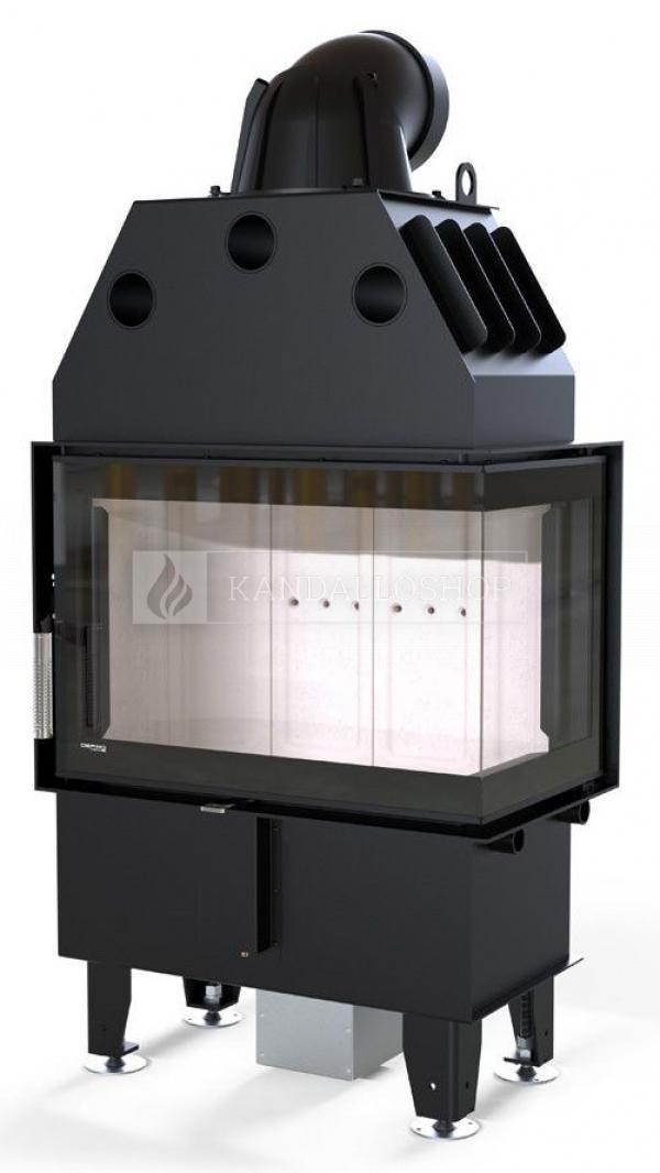 Defro Home Intra SM BP MINI légfűtéses sarki üvegű kandallóbetét kandalloshop