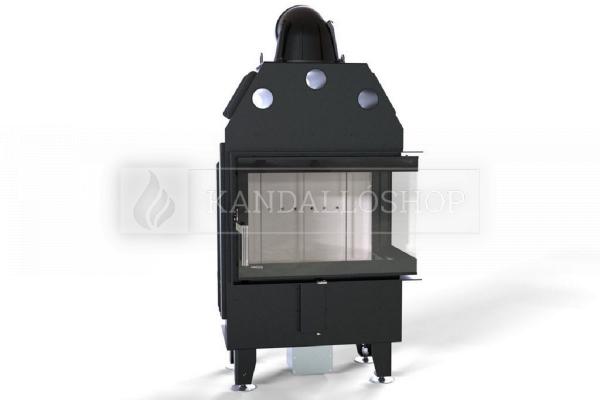 Defro Home Intra SM BP MINI légfűtéses sarki üvegű kandallóbetét kandalloshop