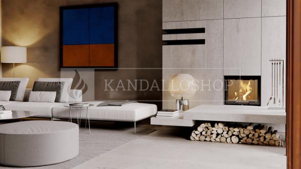 Defro Home Intra SM G légfűtéses kandallóbetét sík üveggel és liftes tolóajtóval kandalloshop