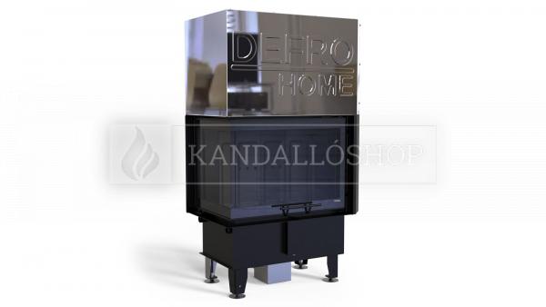 Defro Home Intra SM BL G légfűtéses sarki üvegű kandallóbetét liftes tolóajtóval kandalloshop