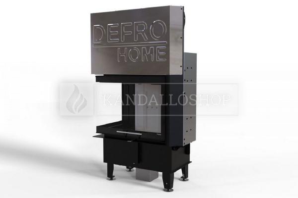 Defro Home Intra SM BL G légfűtéses sarki üvegű kandallóbetét liftes tolóajtóval kandalloshop