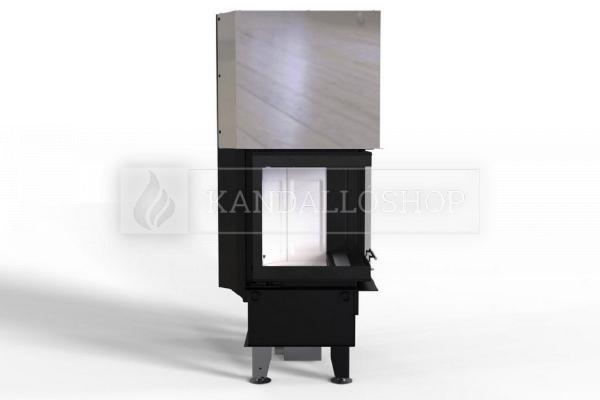 Defro Home Intra SM BL G légfűtéses sarki üvegű kandallóbetét liftes tolóajtóval kandalloshop