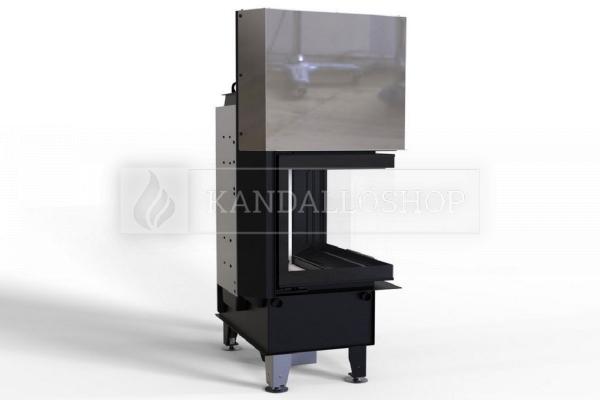 Defro Home Intra SM BL G légfűtéses sarki üvegű kandallóbetét liftes tolóajtóval kandalloshop