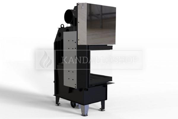 Defro Home Intra SM BL G légfűtéses sarki üvegű kandallóbetét liftes tolóajtóval kandalloshop