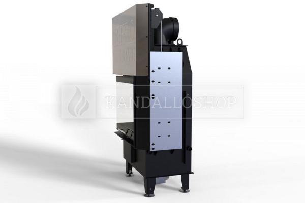 Defro Home Intra SM BL G légfűtéses sarki üvegű kandallóbetét liftes tolóajtóval kandalloshop