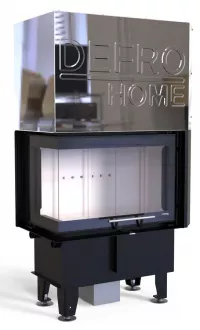 Defro Home Intra SM BL MINI G légfűtéses sarki üvegű kandallóbetét liftes tolóajtóval
