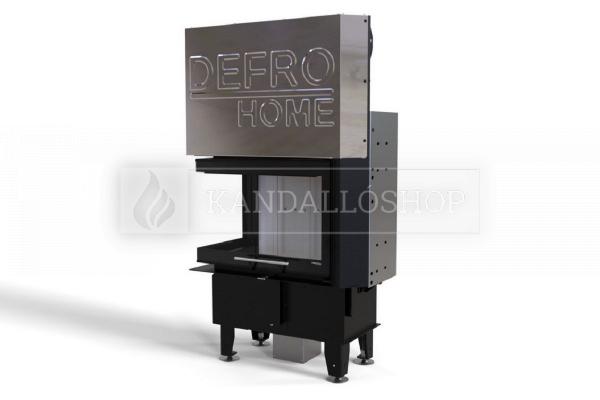 Defro Home Intra SM BL MINI G légfűtéses sarki üvegű kandallóbetét liftes tolóajtóval kandalloshop