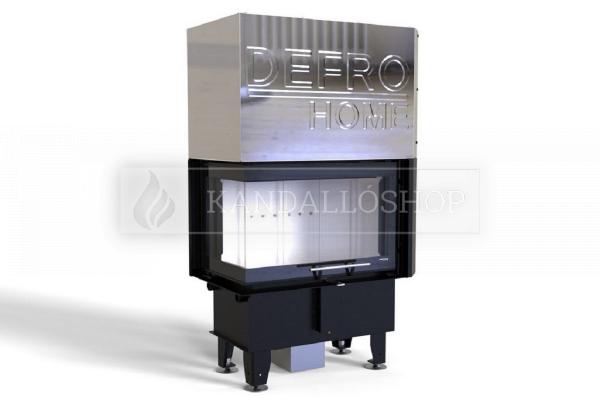 Defro Home Intra SM BL MINI G légfűtéses sarki üvegű kandallóbetét liftes tolóajtóval kandalloshop