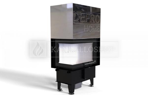 Defro Home Intra SM BL MINI G légfűtéses sarki üvegű kandallóbetét liftes tolóajtóval kandalloshop