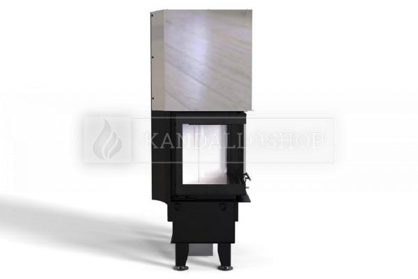 Defro Home Intra SM BL MINI G légfűtéses sarki üvegű kandallóbetét liftes tolóajtóval kandalloshop