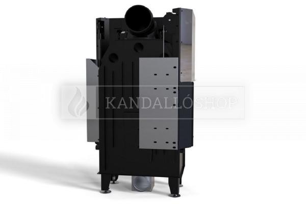 Defro Home Intra SM BL MINI G légfűtéses sarki üvegű kandallóbetét liftes tolóajtóval kandalloshop