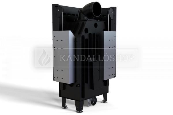 Defro Home Intra SM BL MINI G légfűtéses sarki üvegű kandallóbetét liftes tolóajtóval kandalloshop