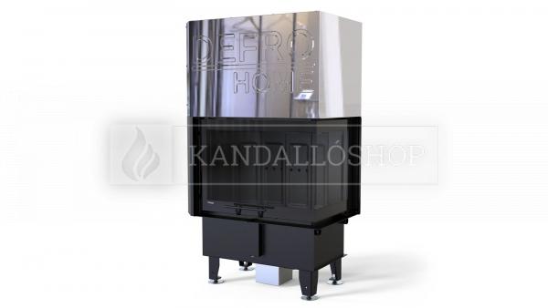 Defro Home Intra SM BP G légfűtéses jobbos sarki üvegű kandallóbetét kandalloshop