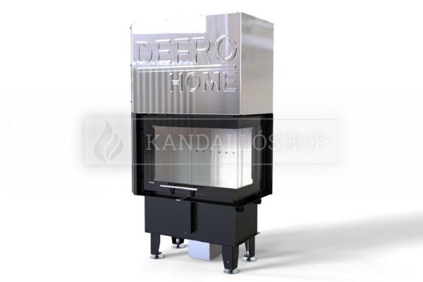 Defro Home Intra SM BP MINI G légfűtéses sarki üvegű kandallóbetét liftes tolóajtóval kandalloshop