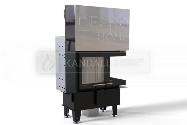 Defro Home Intra SM BP MINI G légfűtéses sarki üvegű kandallóbetét liftes tolóajtóval kandalloshop