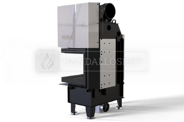 Defro Home Intra SM BP MINI G légfűtéses sarki üvegű kandallóbetét liftes tolóajtóval kandalloshop