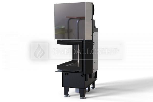 Defro Home Intra SM BP MINI G légfűtéses sarki üvegű kandallóbetét liftes tolóajtóval kandalloshop