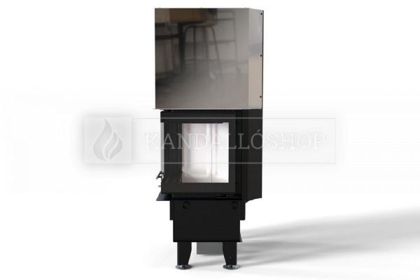 Defro Home Intra SM BP MINI G légfűtéses sarki üvegű kandallóbetét liftes tolóajtóval kandalloshop