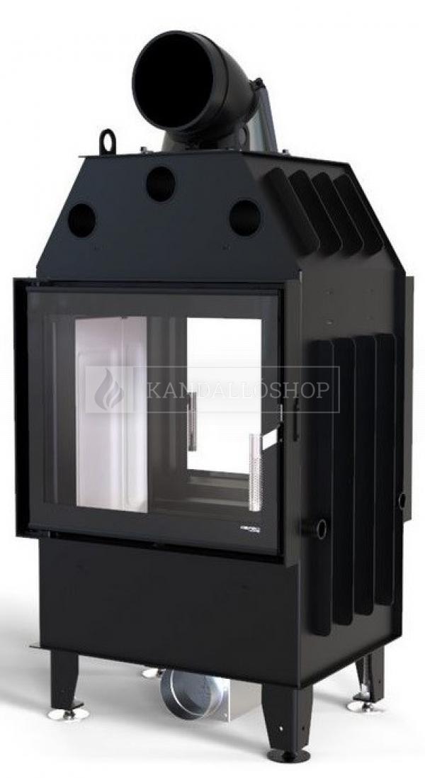 Defro Home Intra SM T kétoldali légfűtéses kandallóbetét sík üveggel kandalloshop