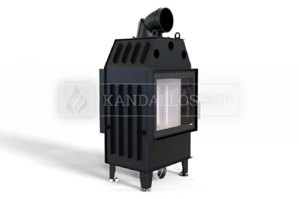 Defro Home Intra SM T kétoldali légfűtéses kandallóbetét sík üveggel kandalloshop