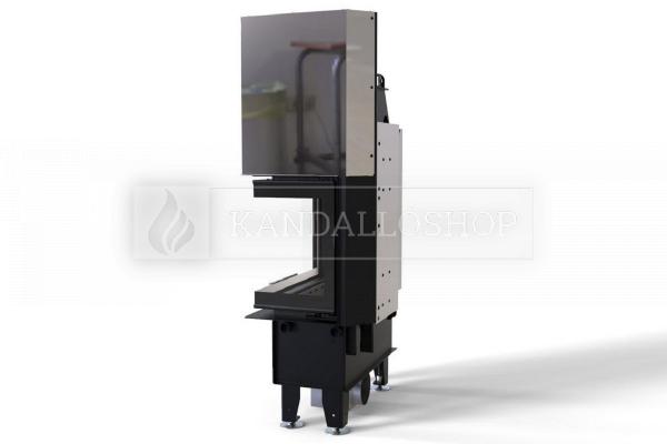 Defro Home Intra SM BP G SLIM légfűtéses jobbos sarki üvegű kandallóbetét kandalloshop