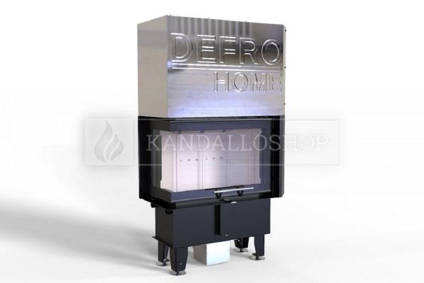 Defro Home Intra SM BL G SLIM légfűtéses jobbos sarki üvegű kandallóbetét kandalloshop