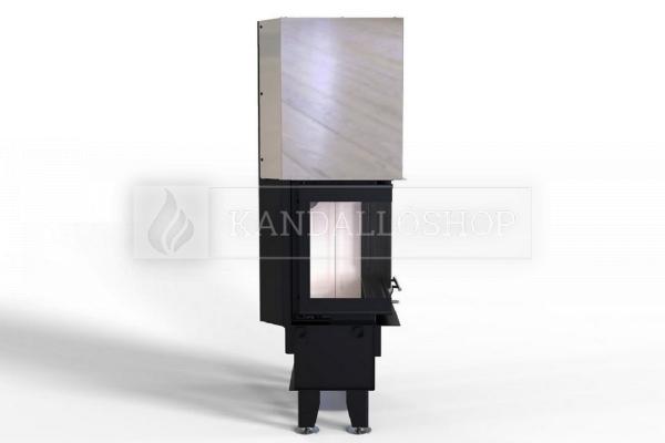 Defro Home Intra SM BL G SLIM légfűtéses jobbos sarki üvegű kandallóbetét kandalloshop