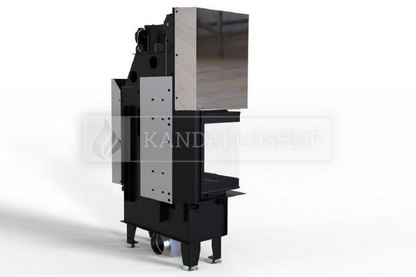 Defro Home Intra SM BL G SLIM légfűtéses jobbos sarki üvegű kandallóbetét kandalloshop