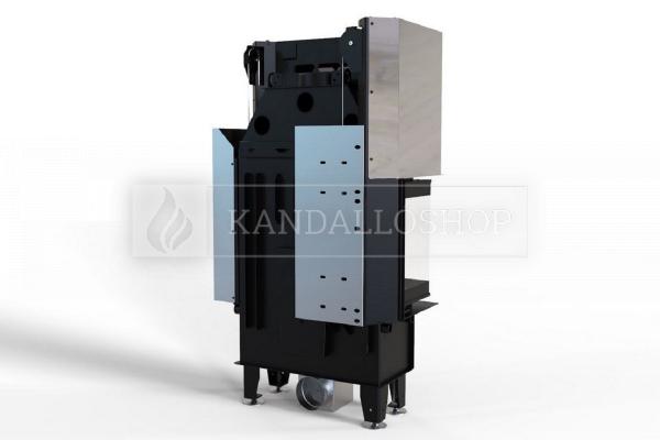 Defro Home Intra SM BL G SLIM légfűtéses jobbos sarki üvegű kandallóbetét kandalloshop