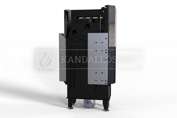 Defro Home Intra SM BL G SLIM légfűtéses jobbos sarki üvegű kandallóbetét kandalloshop