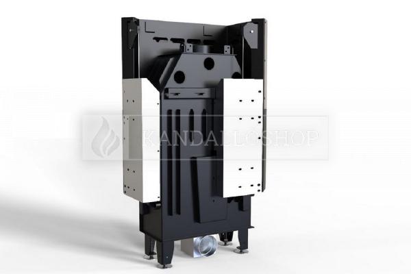 Defro Home Intra SM BL G SLIM légfűtéses jobbos sarki üvegű kandallóbetét kandalloshop