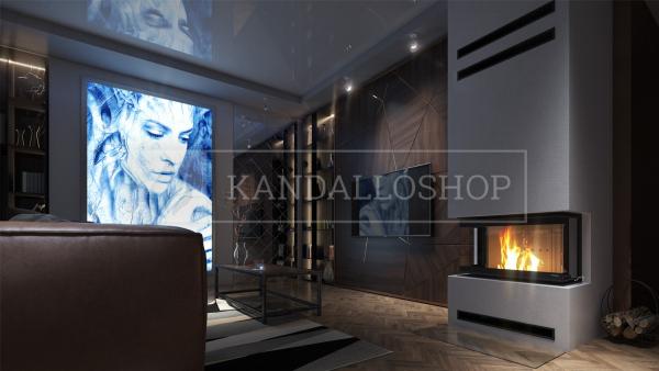 Defro Home Intra SM C háromoldalú légfűtéses kandallóbetét oldalra nyíló ajtóval kandalloshop