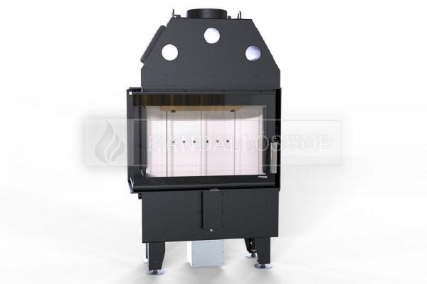 Defro Home Intra SM BL SLIM légfűtéses sarki üvegű kandallóbetét kandalloshop