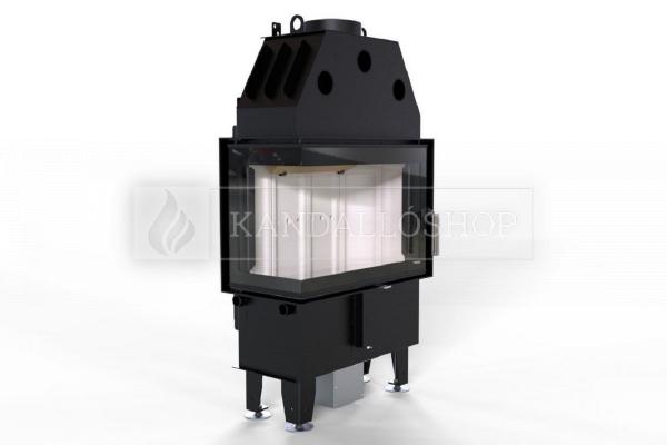 Defro Home Intra SM BL SLIM légfűtéses sarki üvegű kandallóbetét kandalloshop