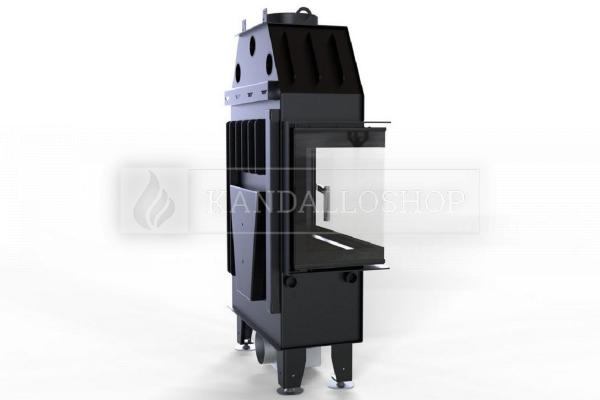 Defro Home Intra SM BL SLIM légfűtéses sarki üvegű kandallóbetét kandalloshop