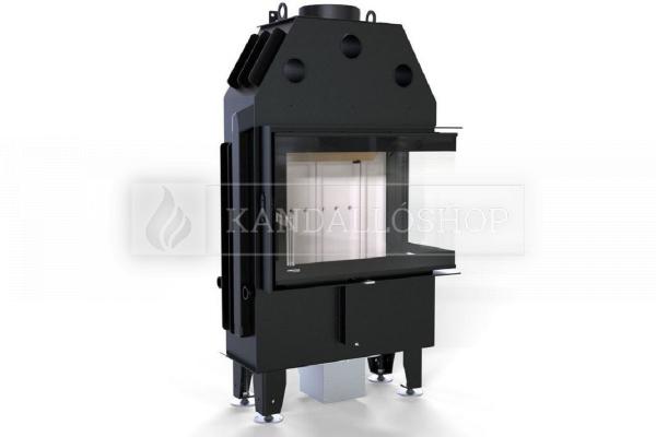 Defro Home Intra SM BP SLIM légfűtéses sarki üvegű kandallóbetét kandalloshop