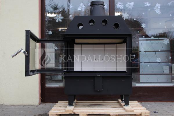 Defro Home Intra ME BL légfűtéses kandallóbetét balos sarki üveggel kandalloshop