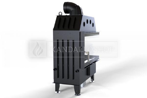 Defro Home Intra ME BP légfűtéses kandallóbetét jobbos sarki üveggel kandalloshop