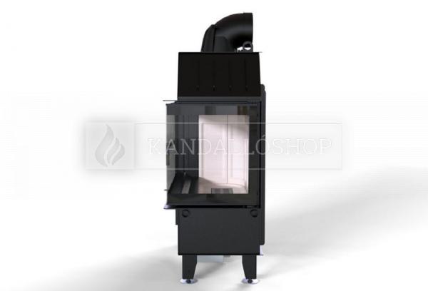 Defro Home Intra ME BP légfűtéses kandallóbetét jobbos sarki üveggel kandalloshop