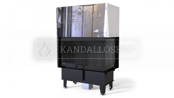 Defro Home Intra ME BP G légfűtéses kandallóbetét jobbos sarki üveggel kandalloshop